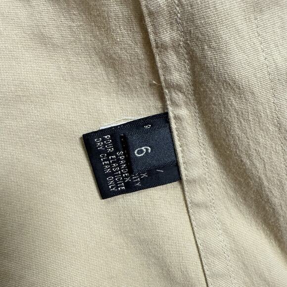 VTG Ralph Lauren Black Label Belted Beige Safari Jacket Womens Size 6 USA Made - Picture 10 of 13